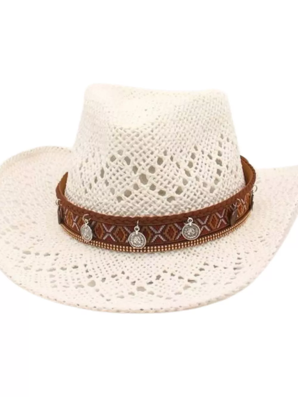 Boho Woven Cowboy Hat, image 2