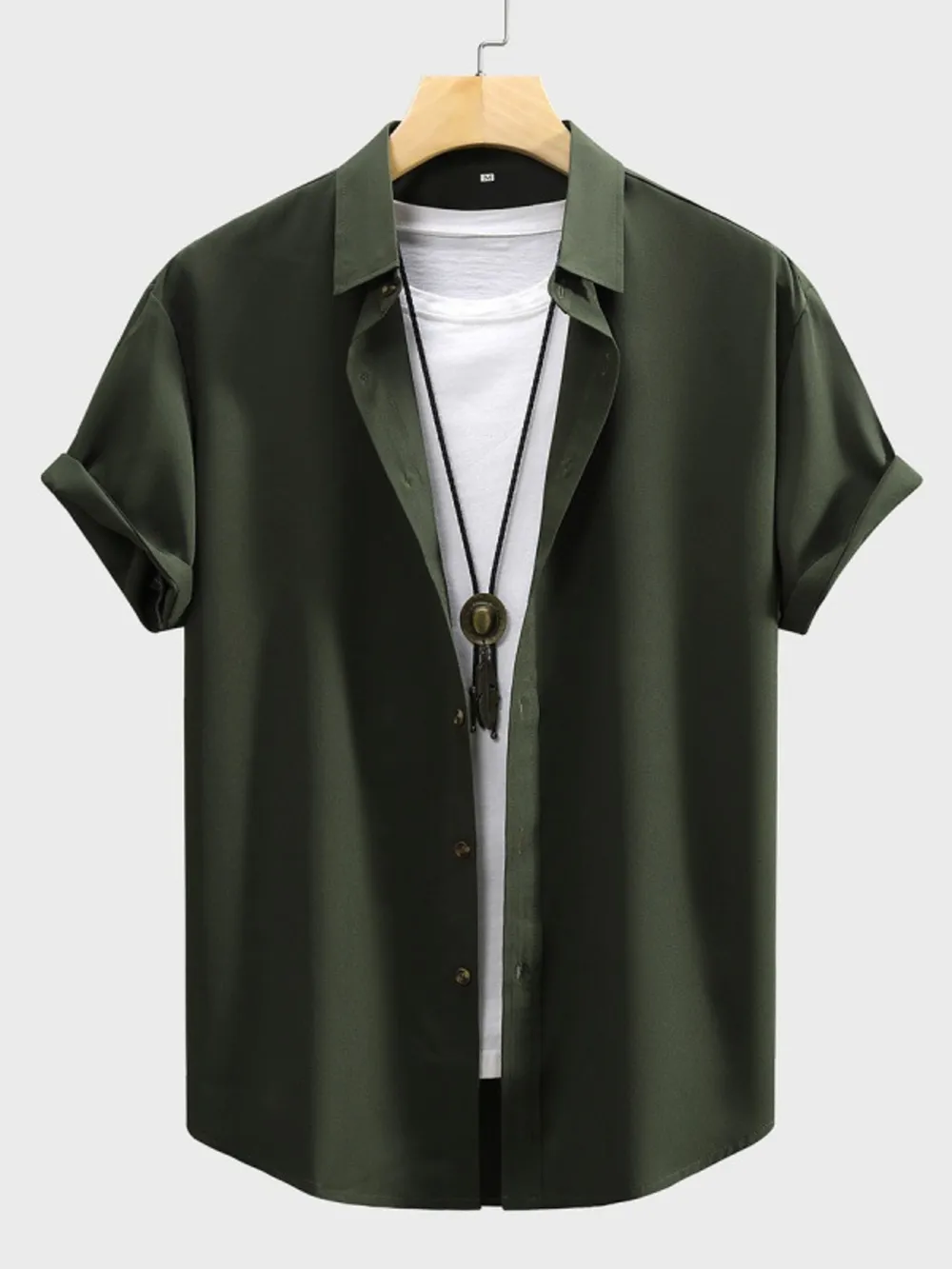 Men's Button Up Short Sleeve Shirt