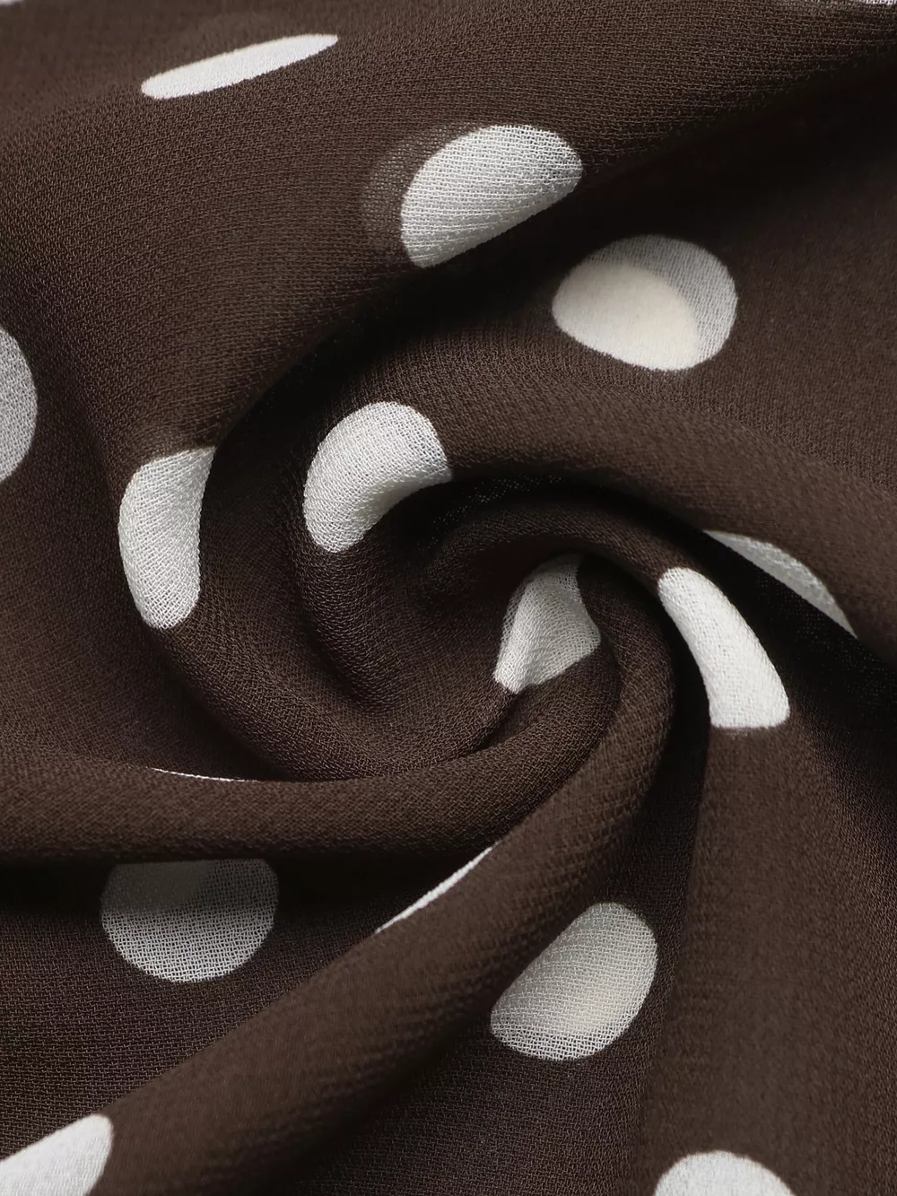 Polka Dot Mock Neck Long Sleeve Blouse, image 16