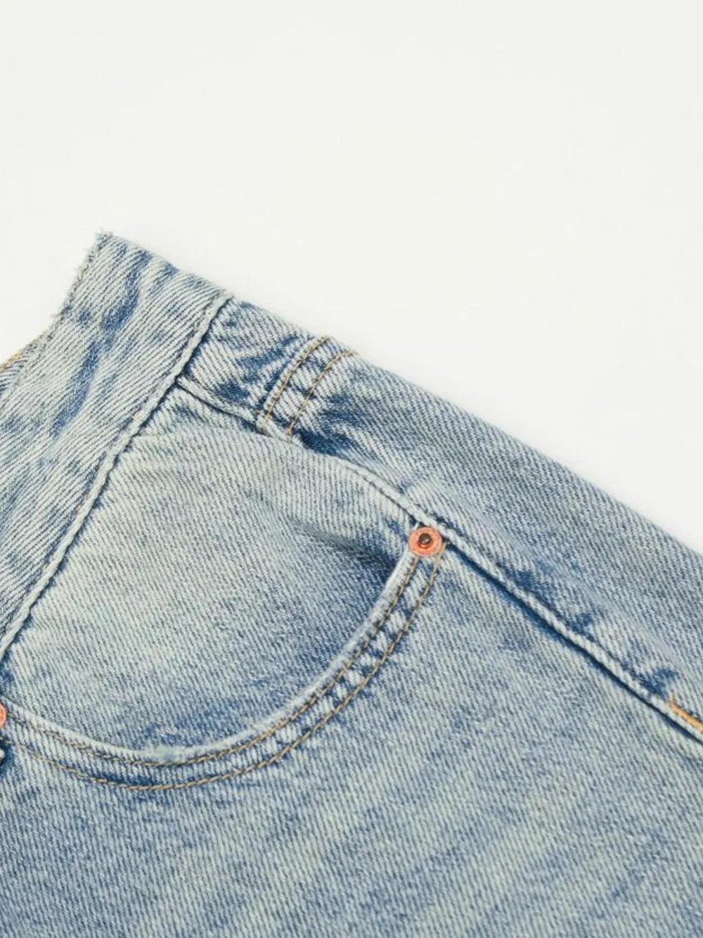 Men's Wash High-Rise Wide Leg Jeans, image 5