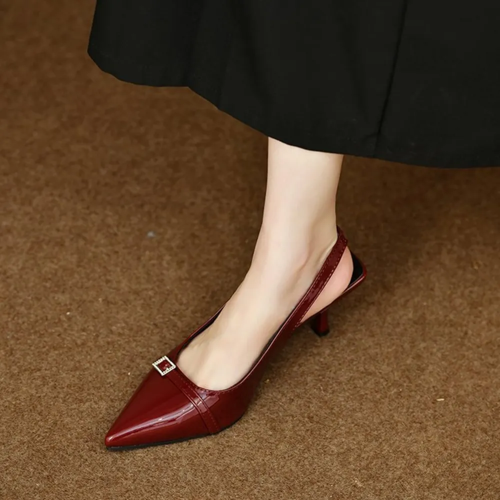 Pointed Toe Slingback Pumps, image 13