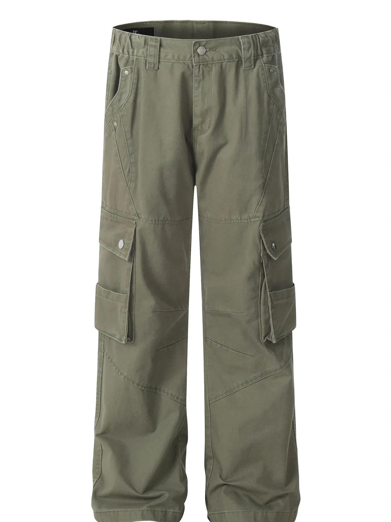 Men's Wide Leg Cargo Pants, image 3