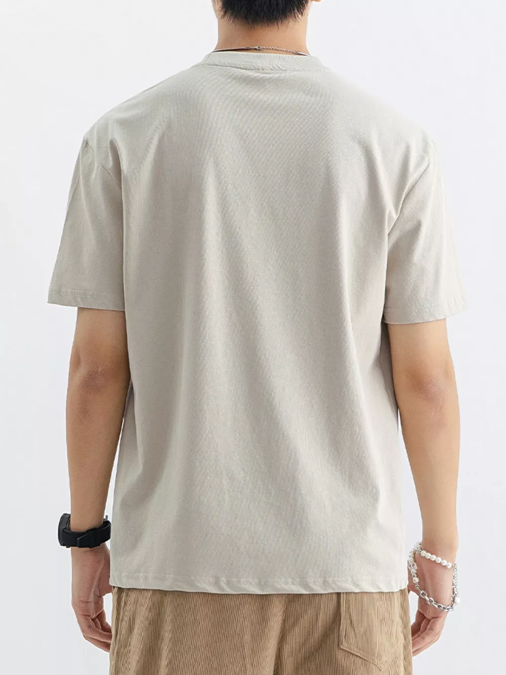 Men's Plus Size Casual Crew Neck T-Shirt, image 4