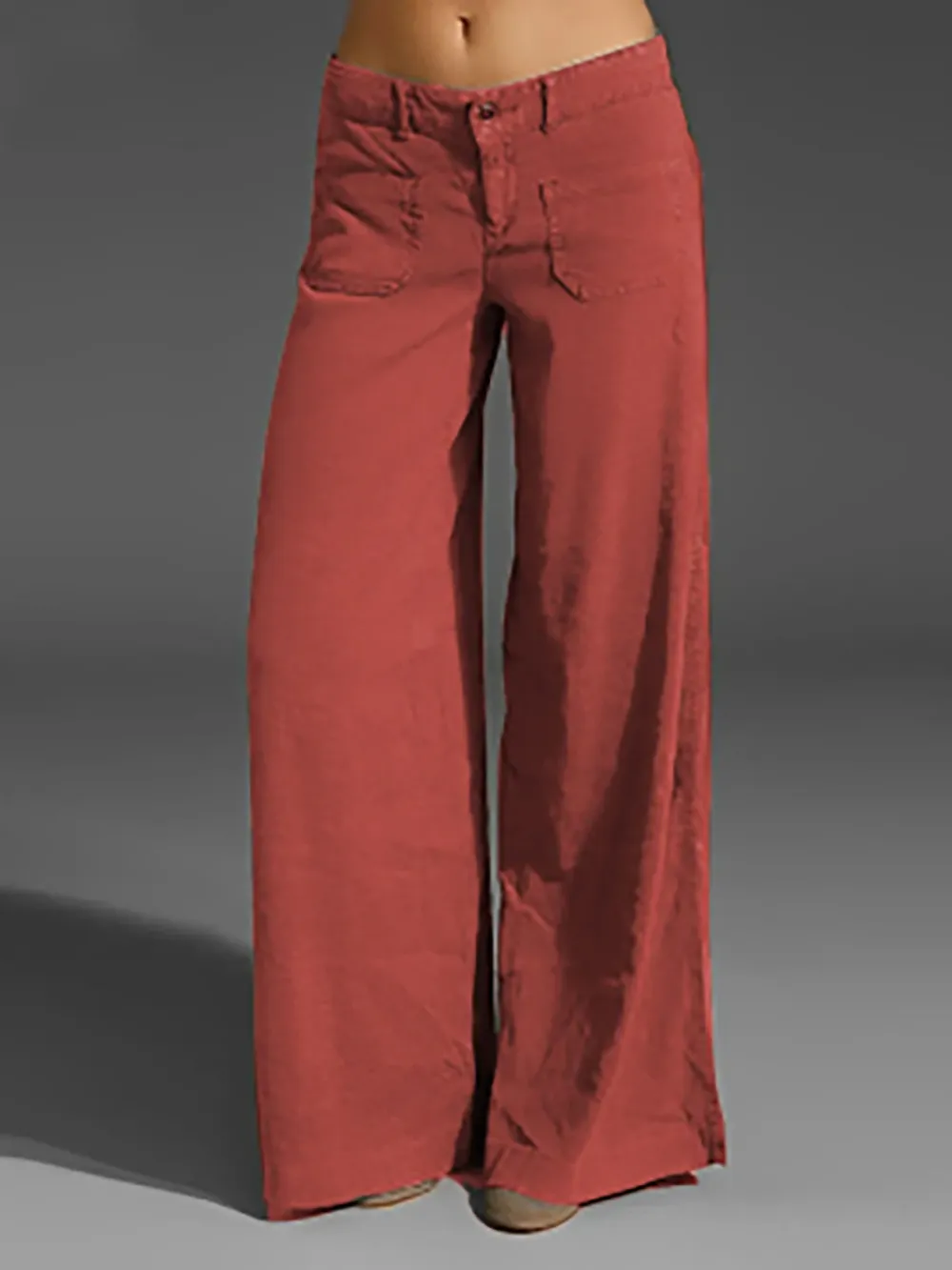 Full Size Wide Leg Pants with Pockets Plus Size, image 17