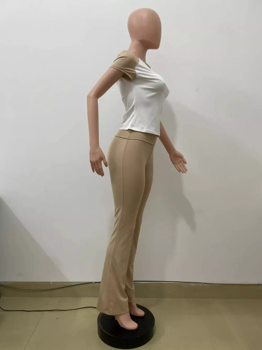Contrast Short Sleeve Tee and Pants Set, image 15