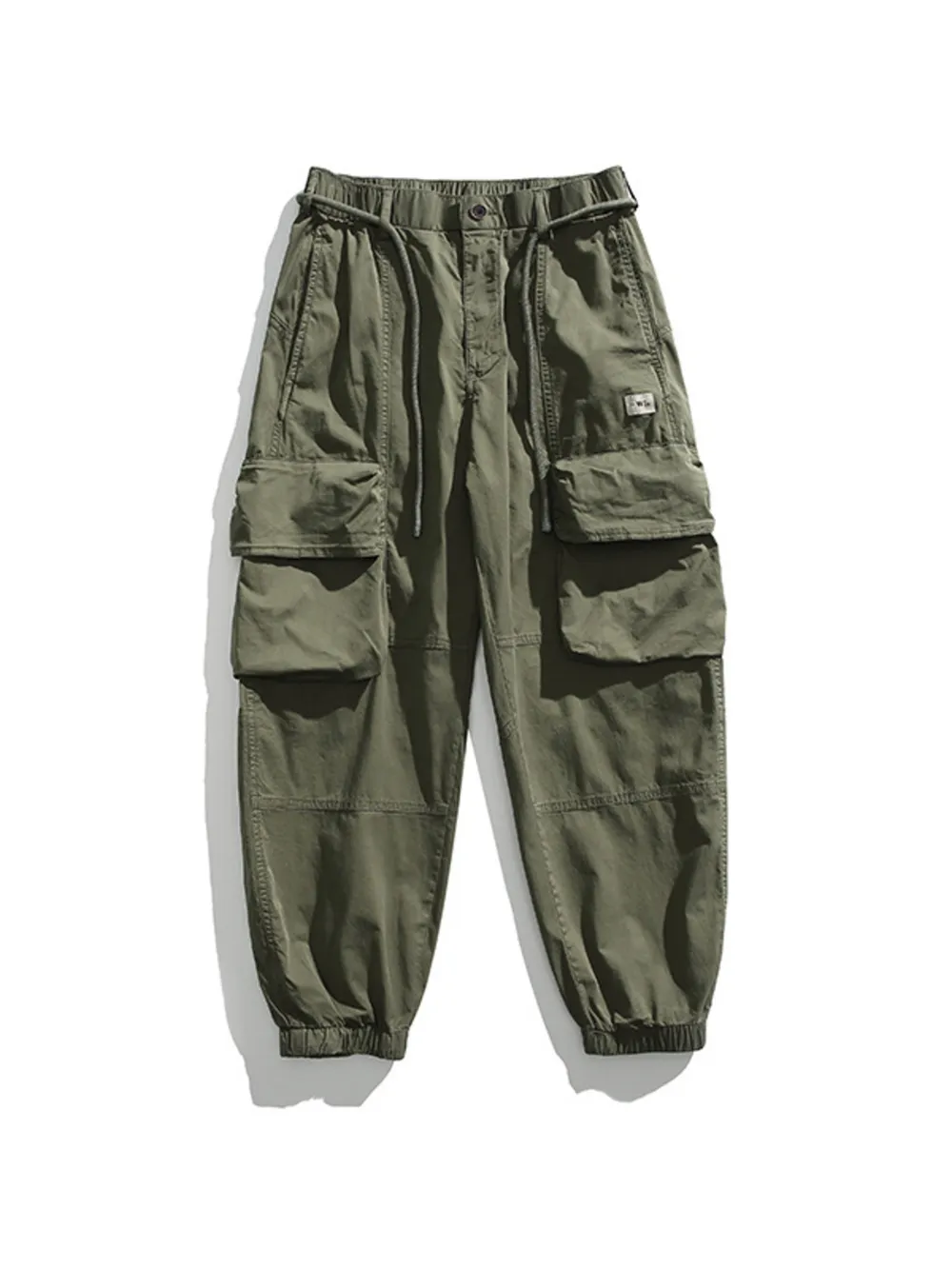 Men's Full Size Multiple Pockets Pants Set Plus Size, image 2