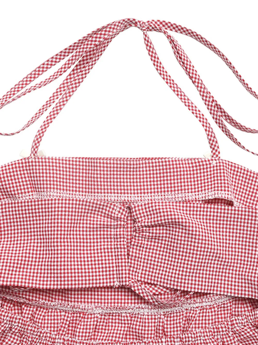 Gingham Halter Neck Cami Top, image 6