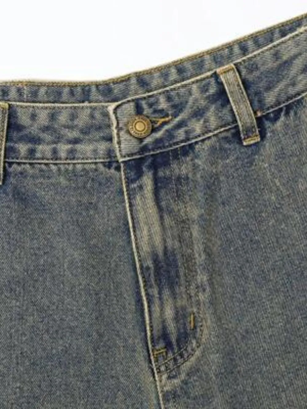 Men's Vintage Wash Straight Leg Jeans, image 4
