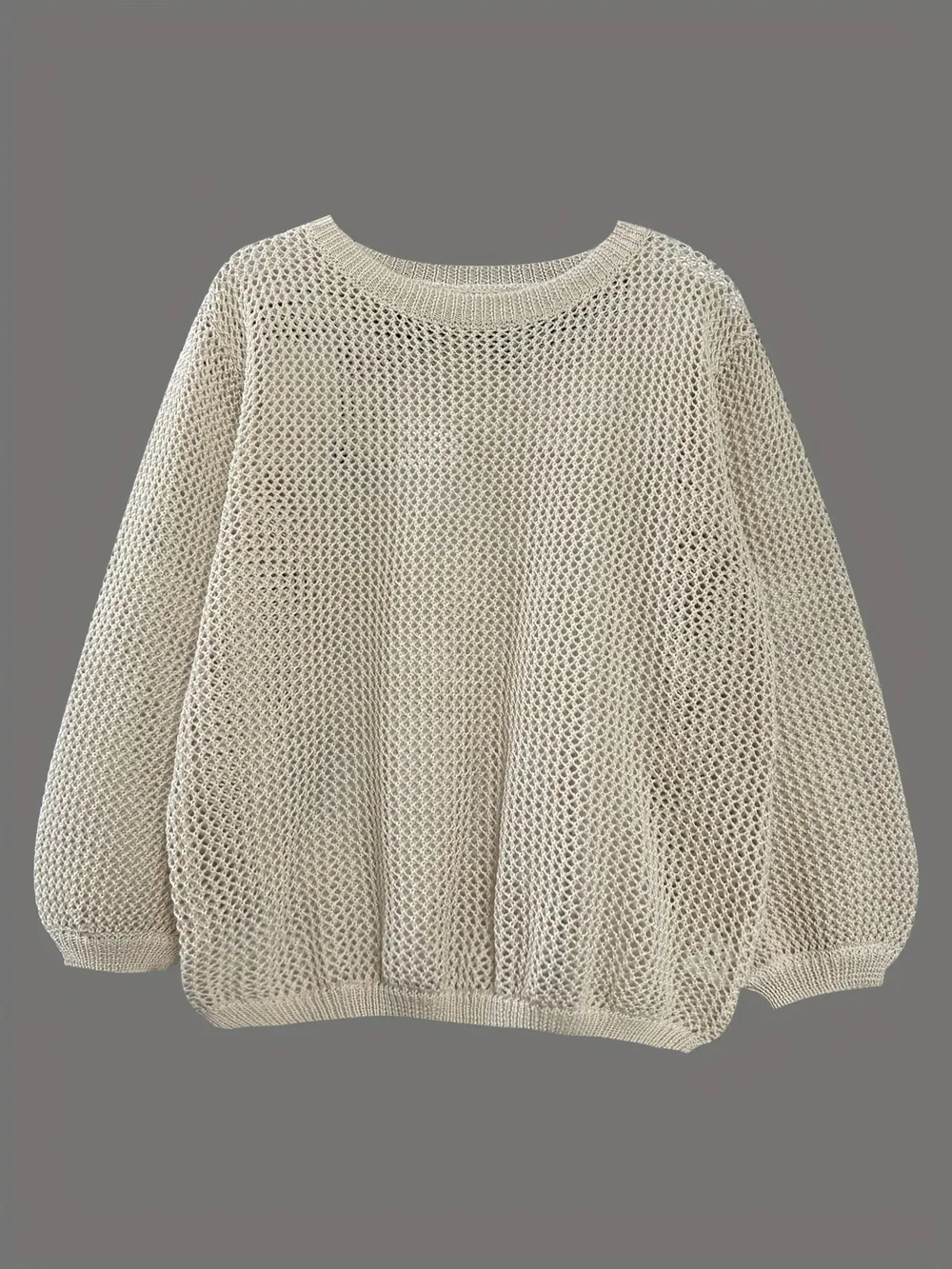 Relaxed Fit Round Neck Sweater, image 7