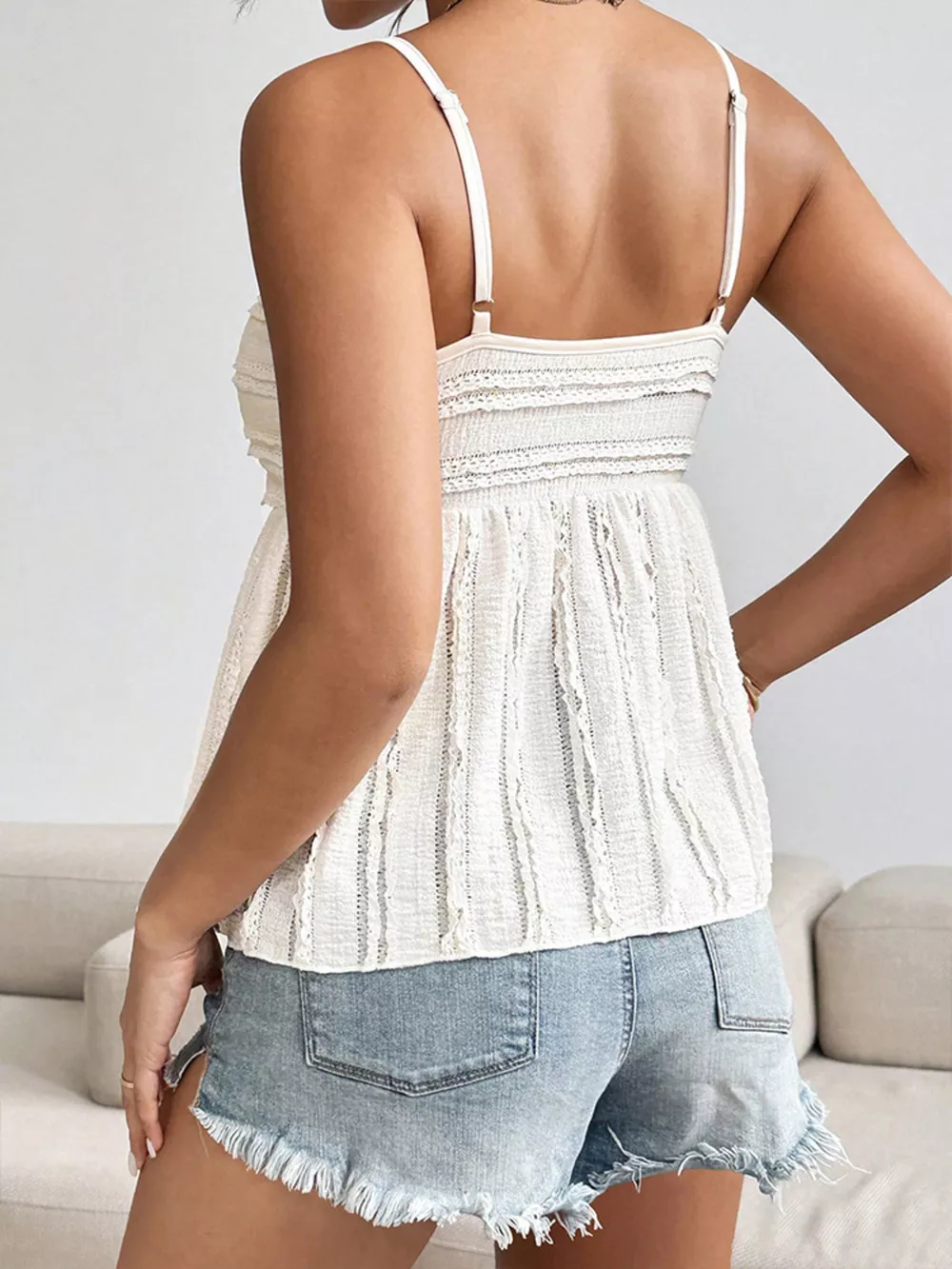 Textured Sweetheart Neck Cami, image 18
