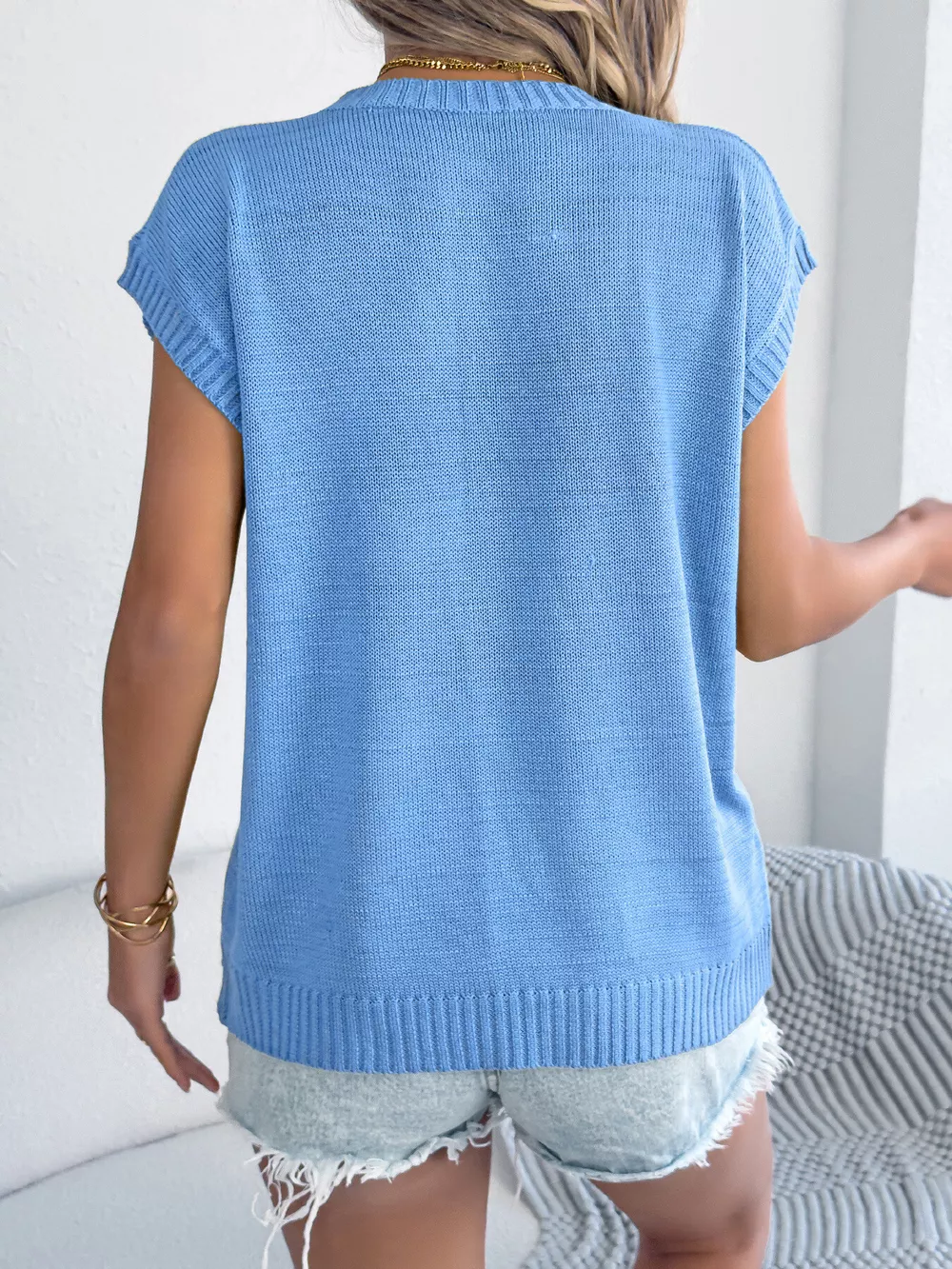 Flower Round Neck Sweater, image 8