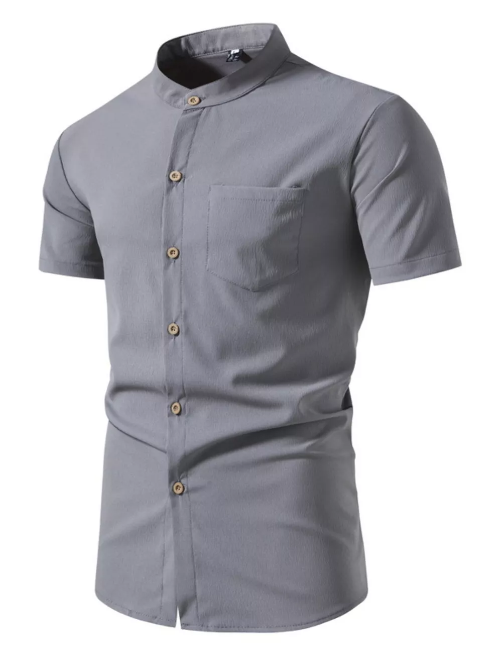 Men's Plus Size Button Up Short Sleeve Shirt, image 7