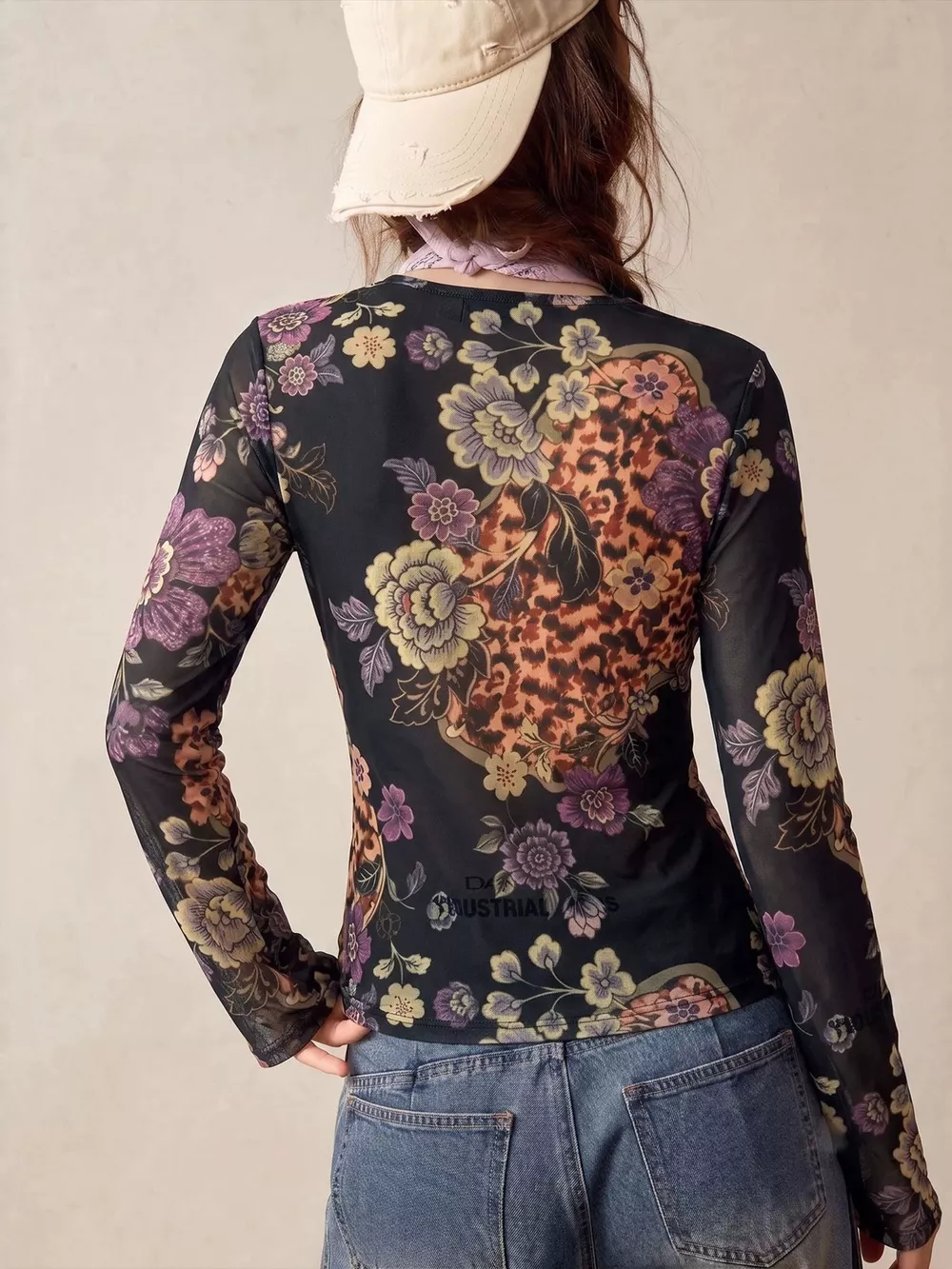 Printed Flare Sleeve Button Down Top, image 12