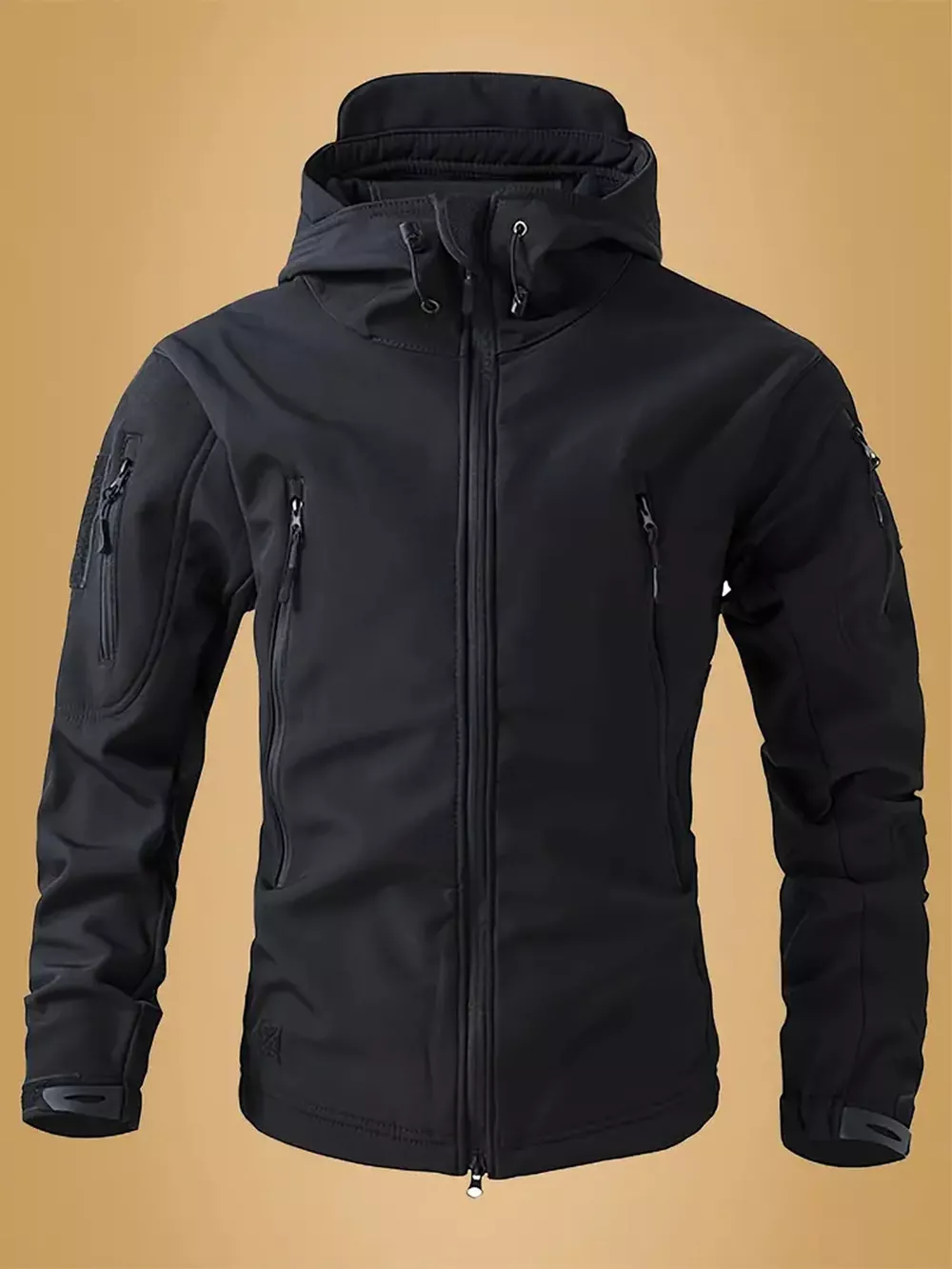 Men's Zip Up Long Sleeve Hooded Jacket, image 3