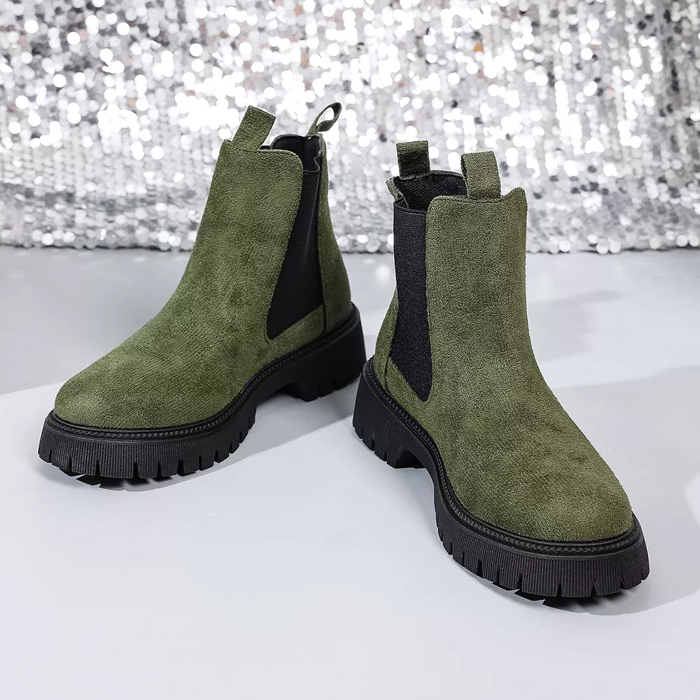 Elastic Side Panels Ankle Boots, image 7