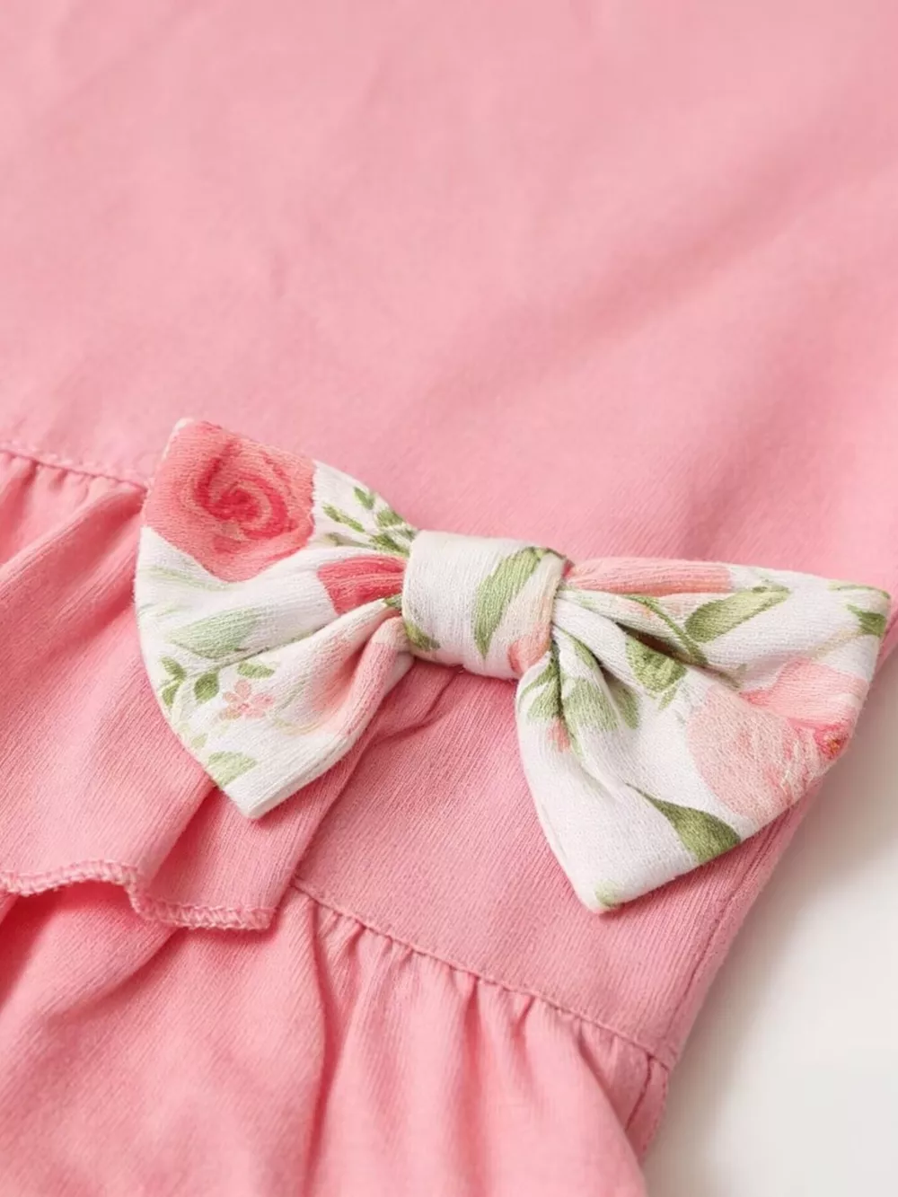 Children's Ruffle Top & Floral Print Pants Set, image 7