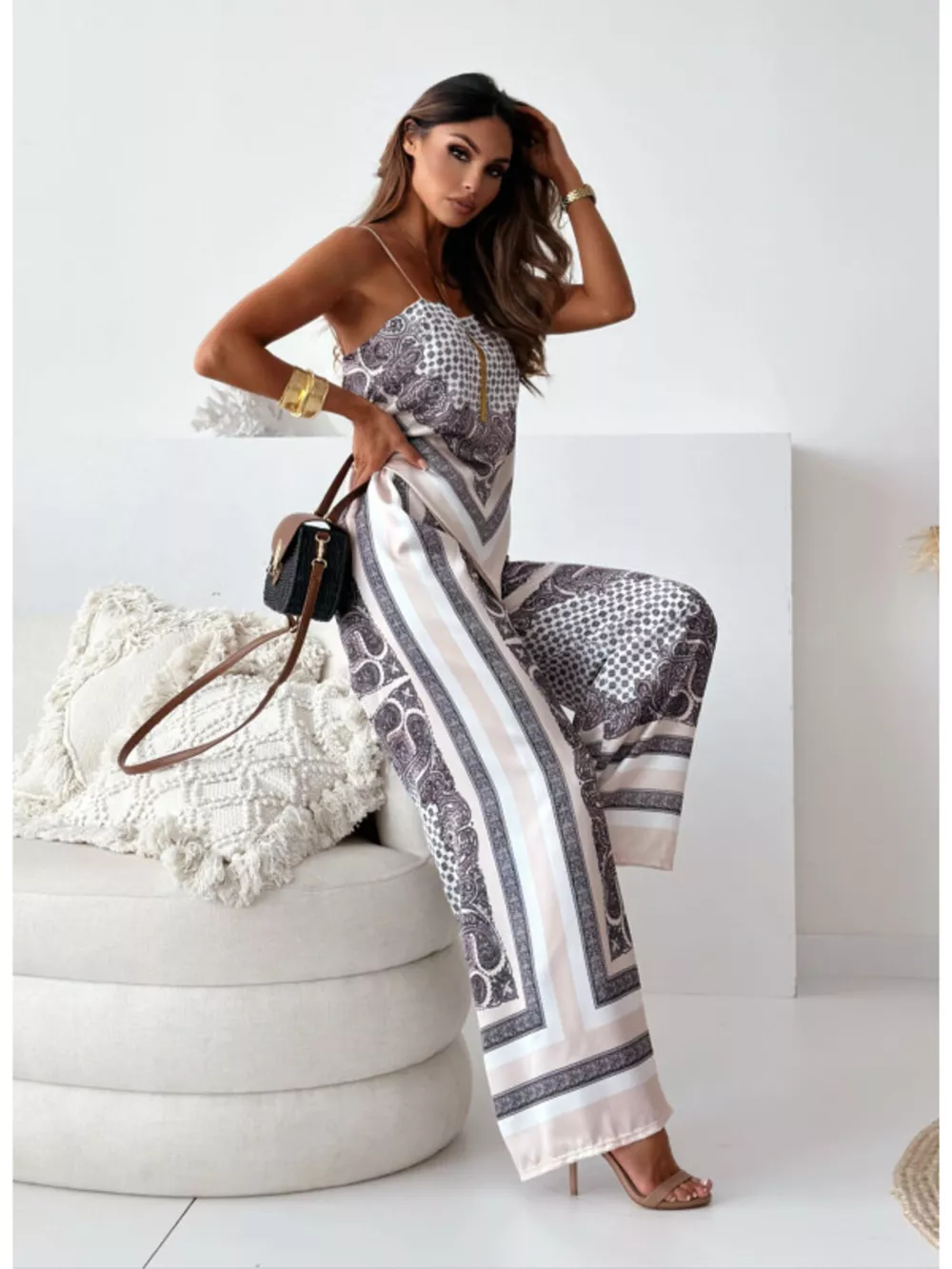 Tie Back Printed Cami and Pants Set, image 18