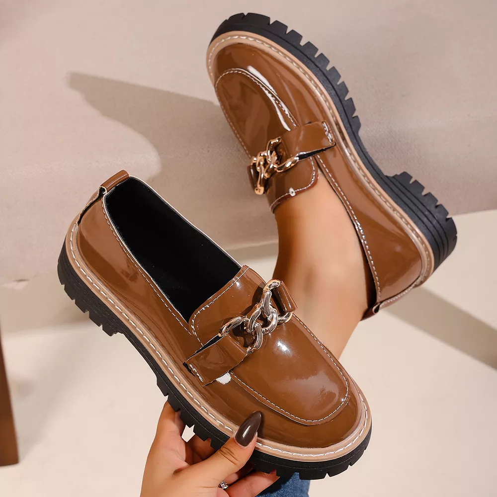 Chain Decor Chunky Loafers, image 6