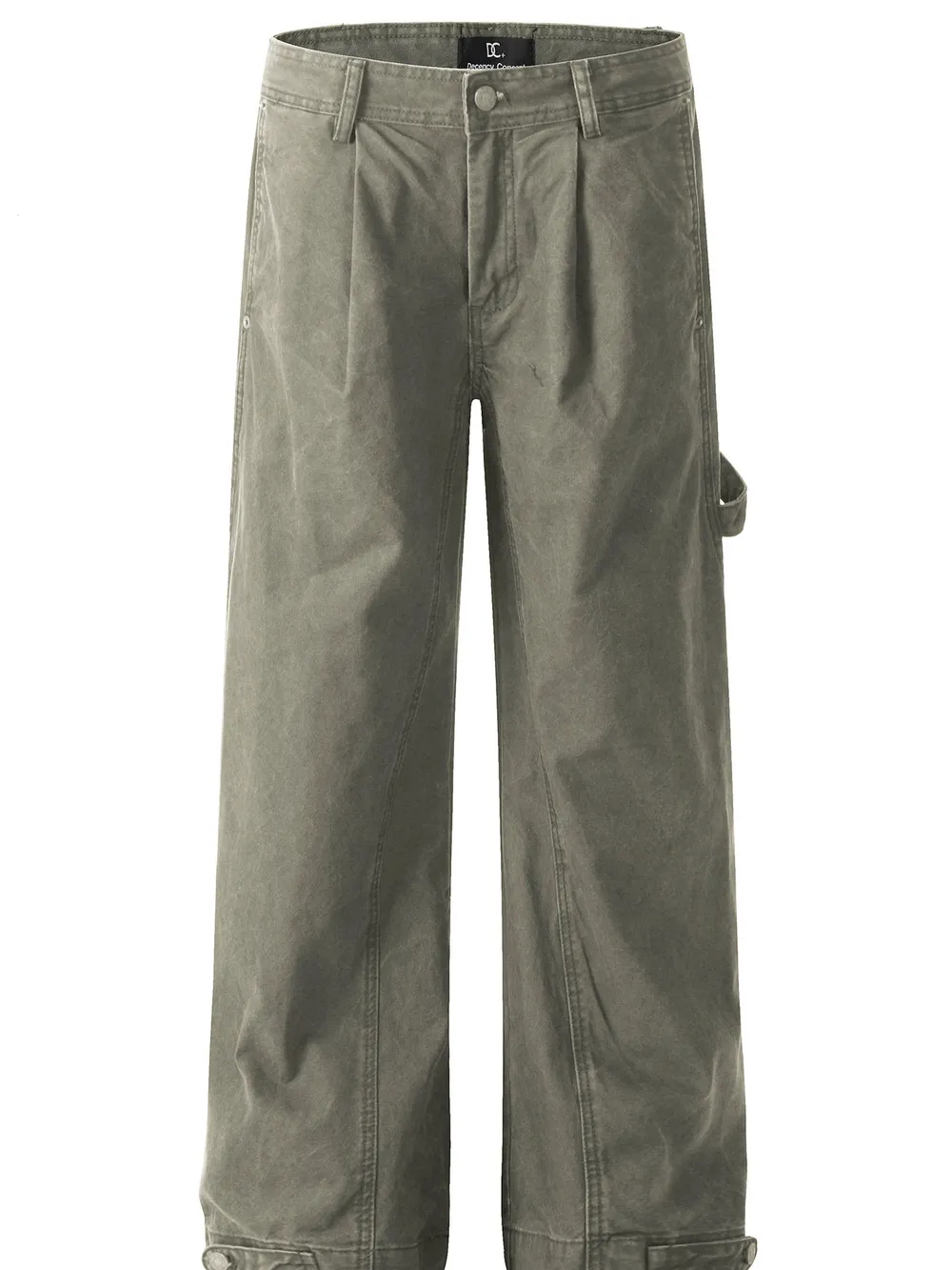 Men's Wide Leg Washed Jeans