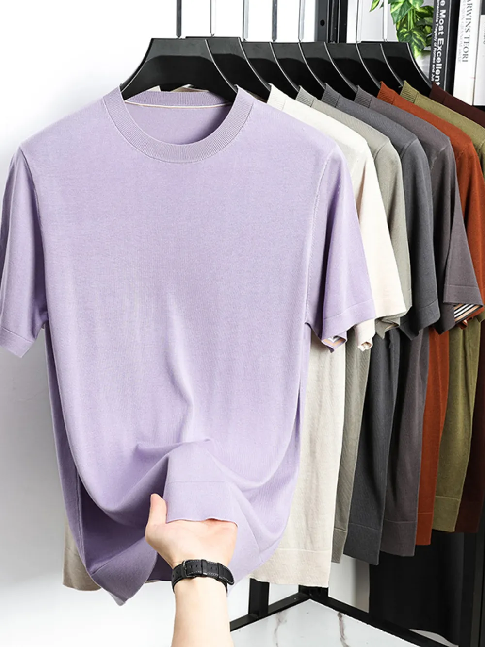 Men's Plus Size Short Sleeve Crew Neck T-Shirt, image 8