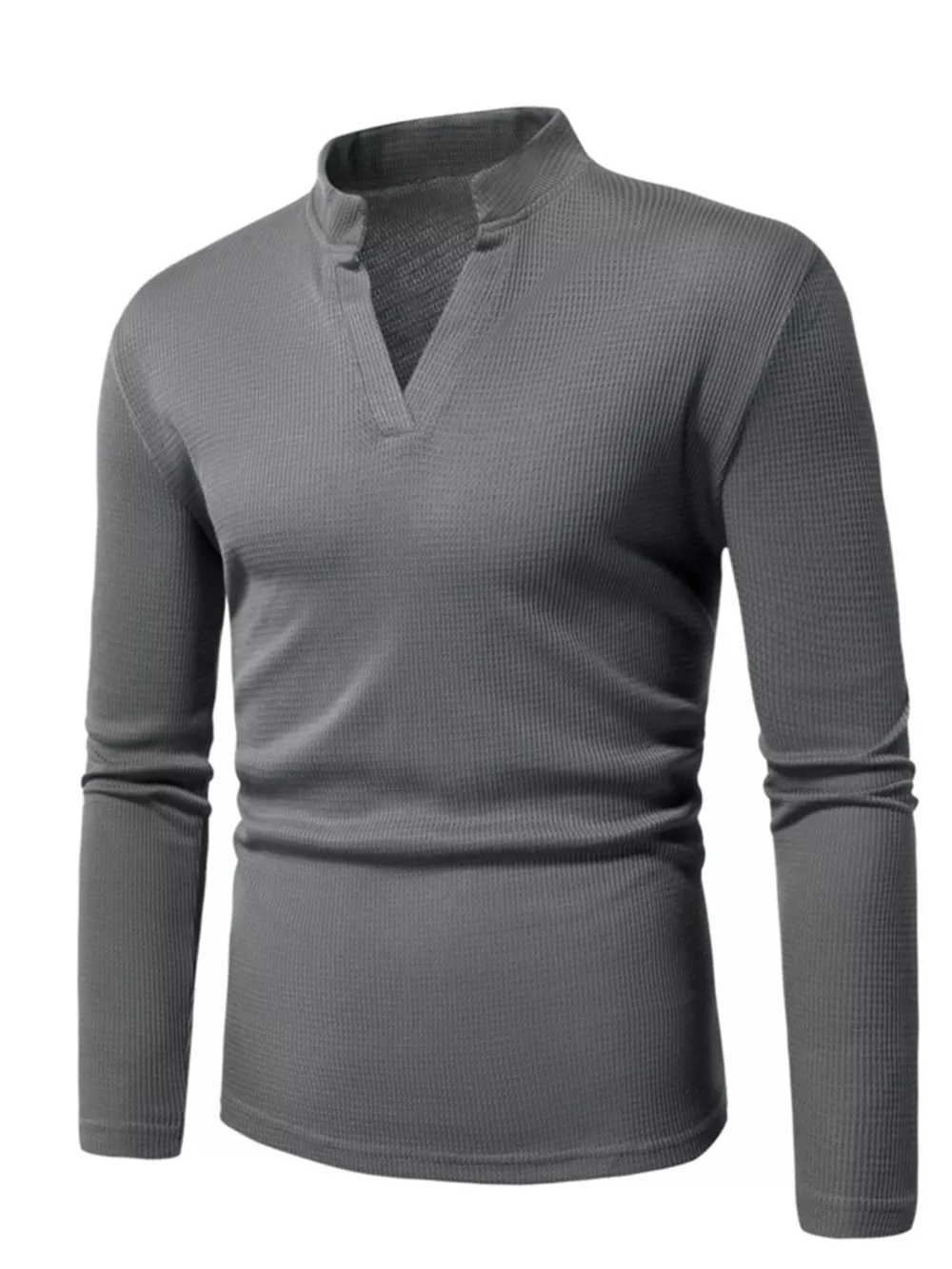Men's Notched Long Sleeve Top, image 10