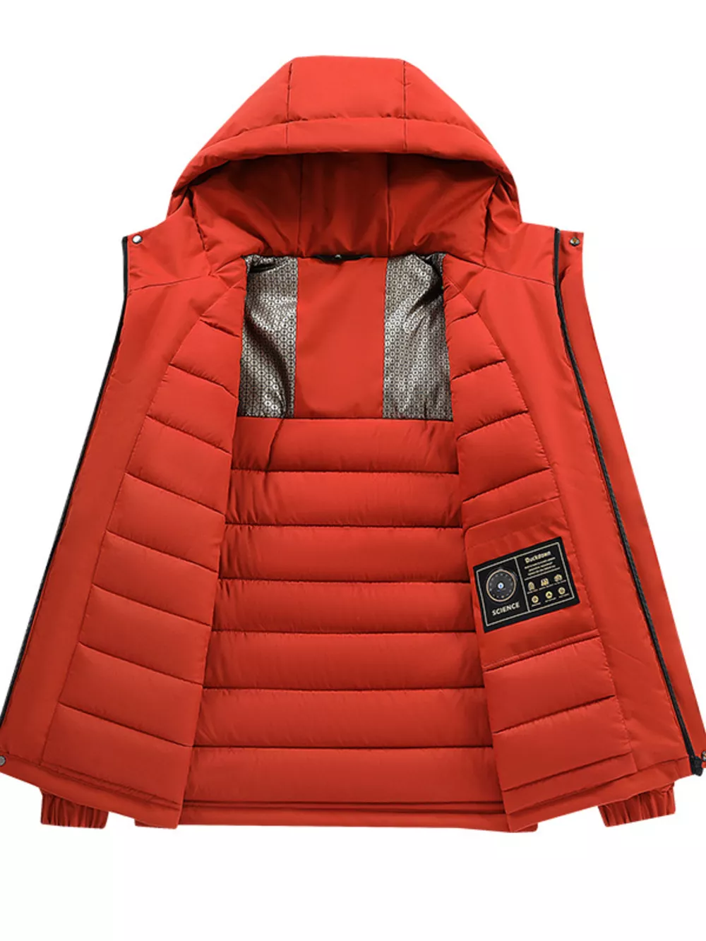 Men's Full Size Zip Up Hooded Winter Coat Plus Size, image 3
