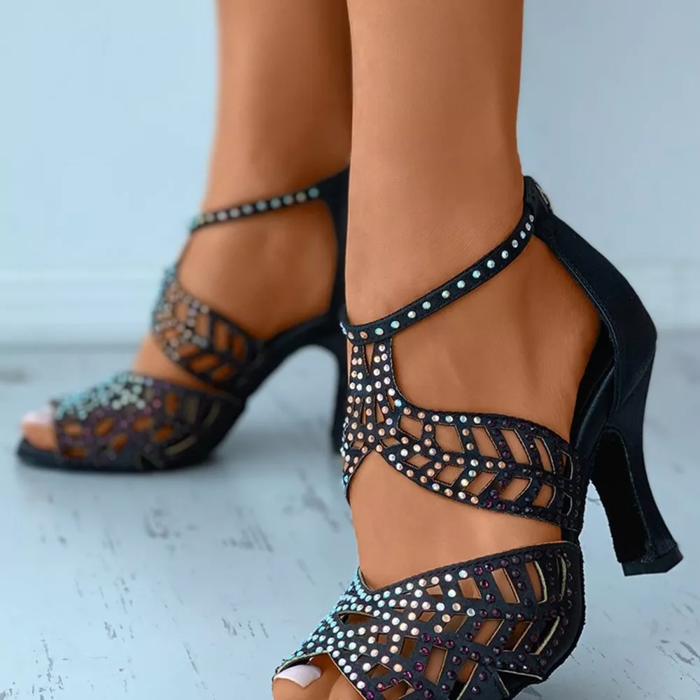 Open Toe Block Heels Sandals, image 2