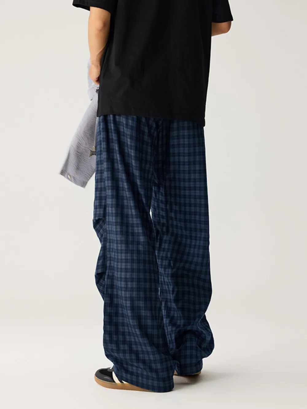 Men's Plaid Wide-Leg Pants, image 3