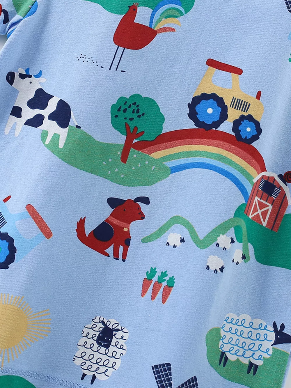 Children's Printed Crew Neck Short Sleeve T-Shirt, image 3