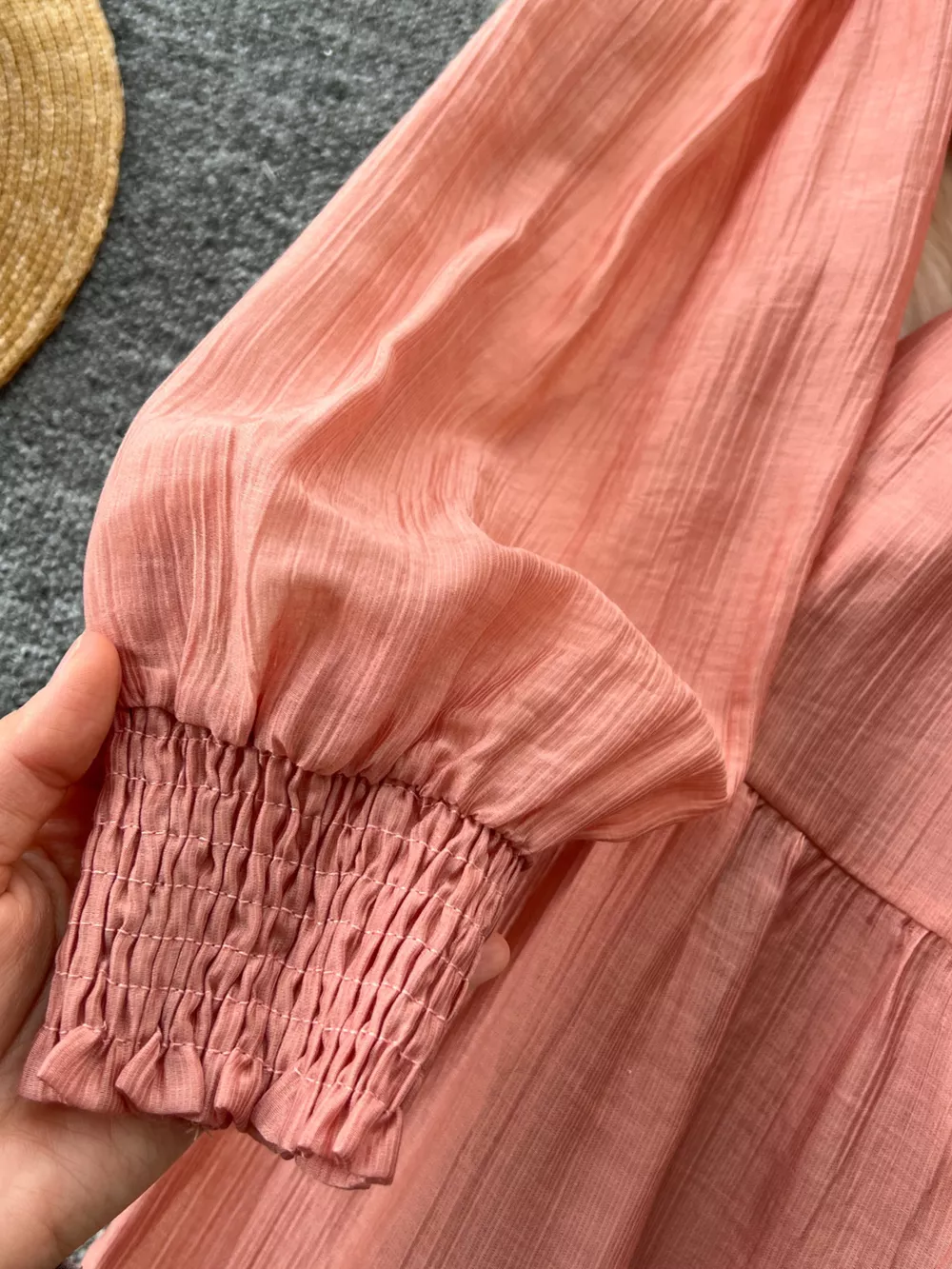 Button Down Tiered Long Sleeve Dress, image 5