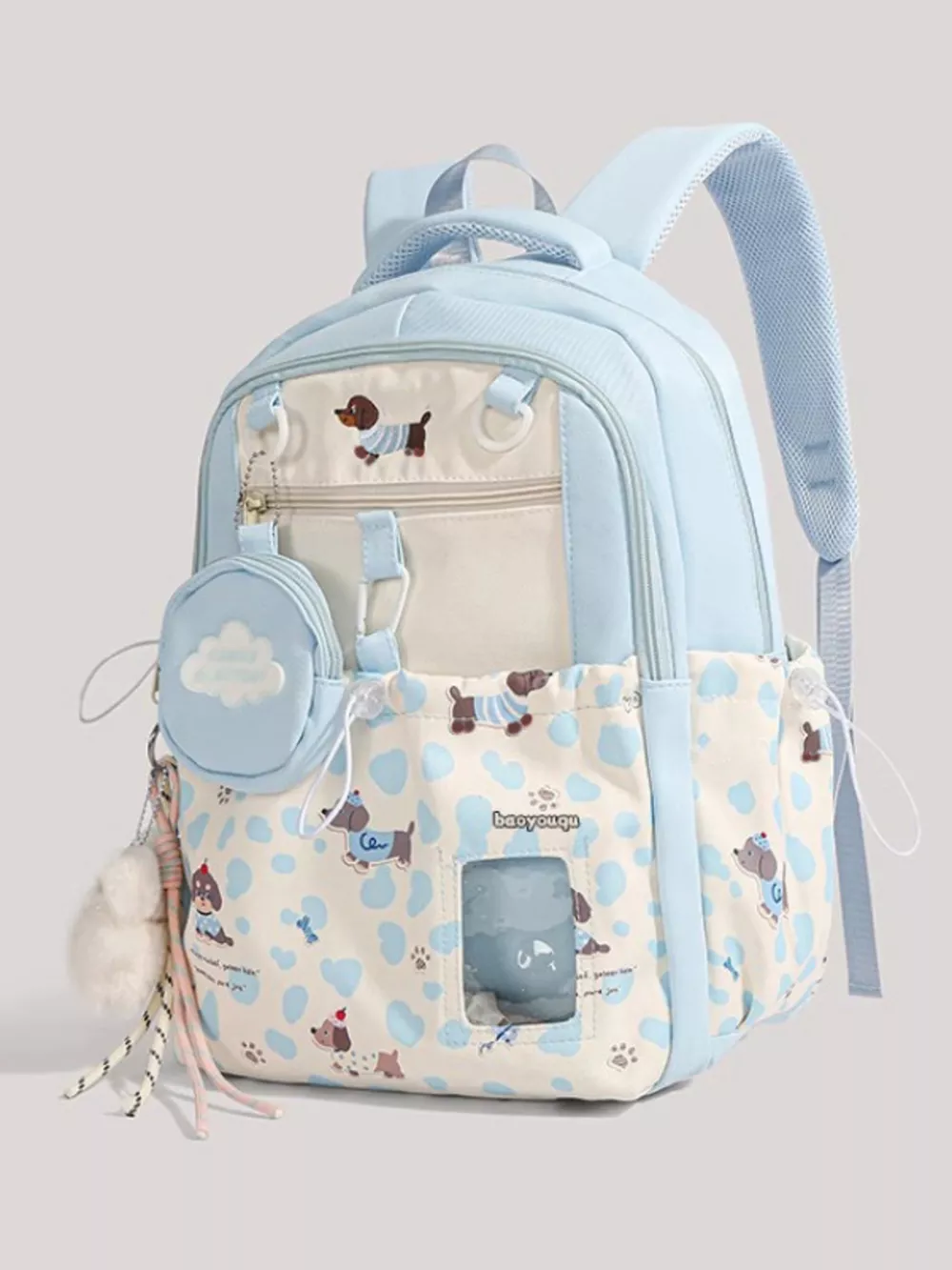 Dog Pattern Lightweight Backpack Bag, image 2