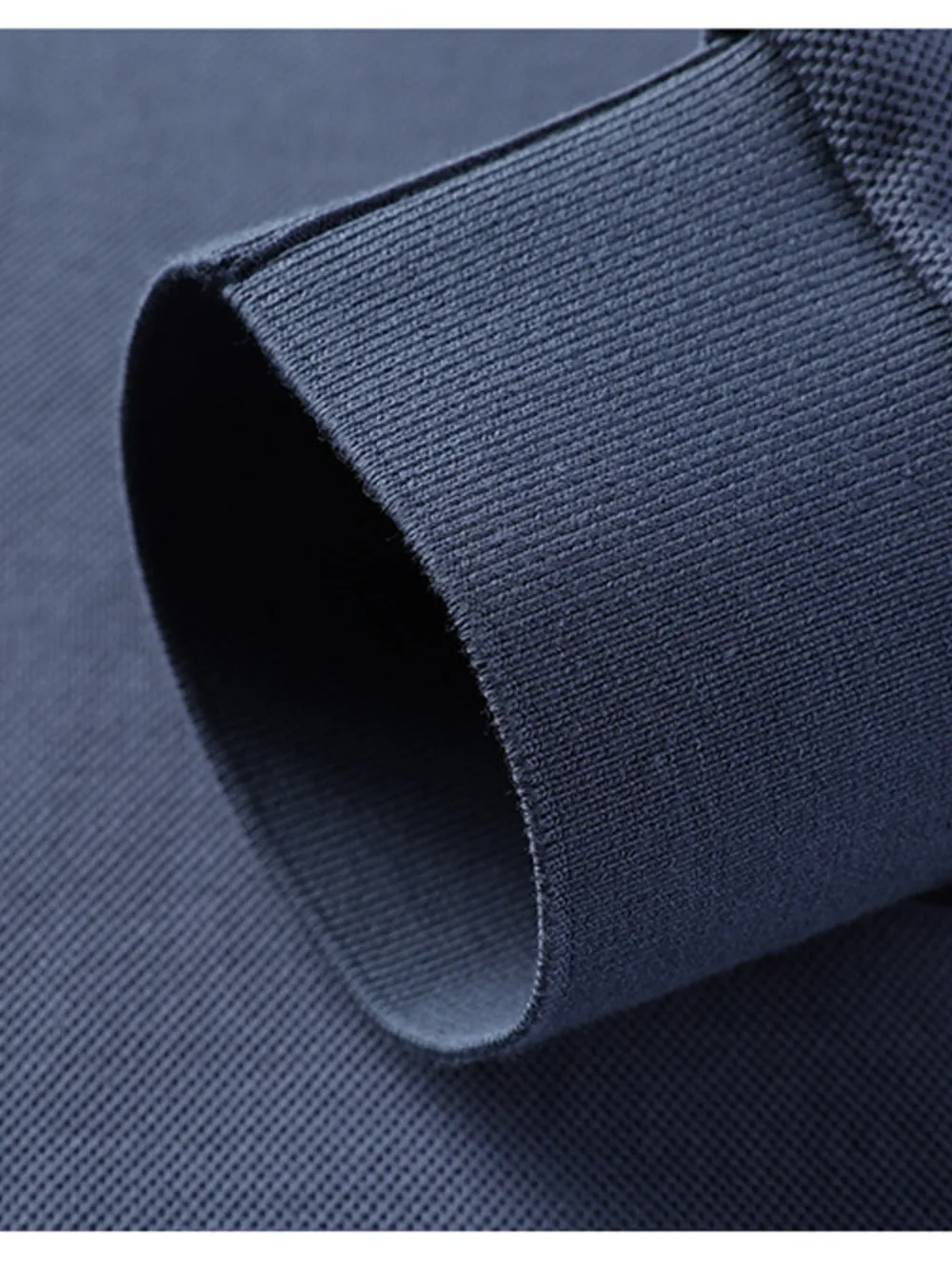 Men's Plus Size Button Detail Long Sleeve Polo, image 7