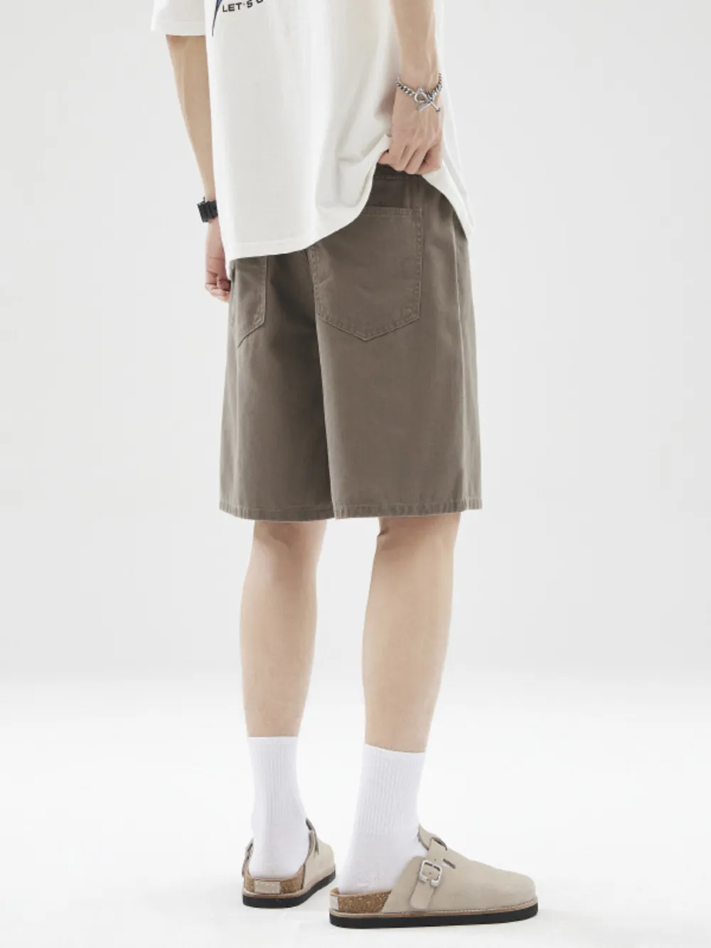Men's Full Size Wide-Leg Shorts Plus Size, image 5