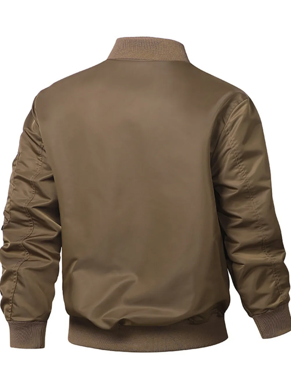 Men's Plus Size Zip Up Long Sleeve Jacket, image 3