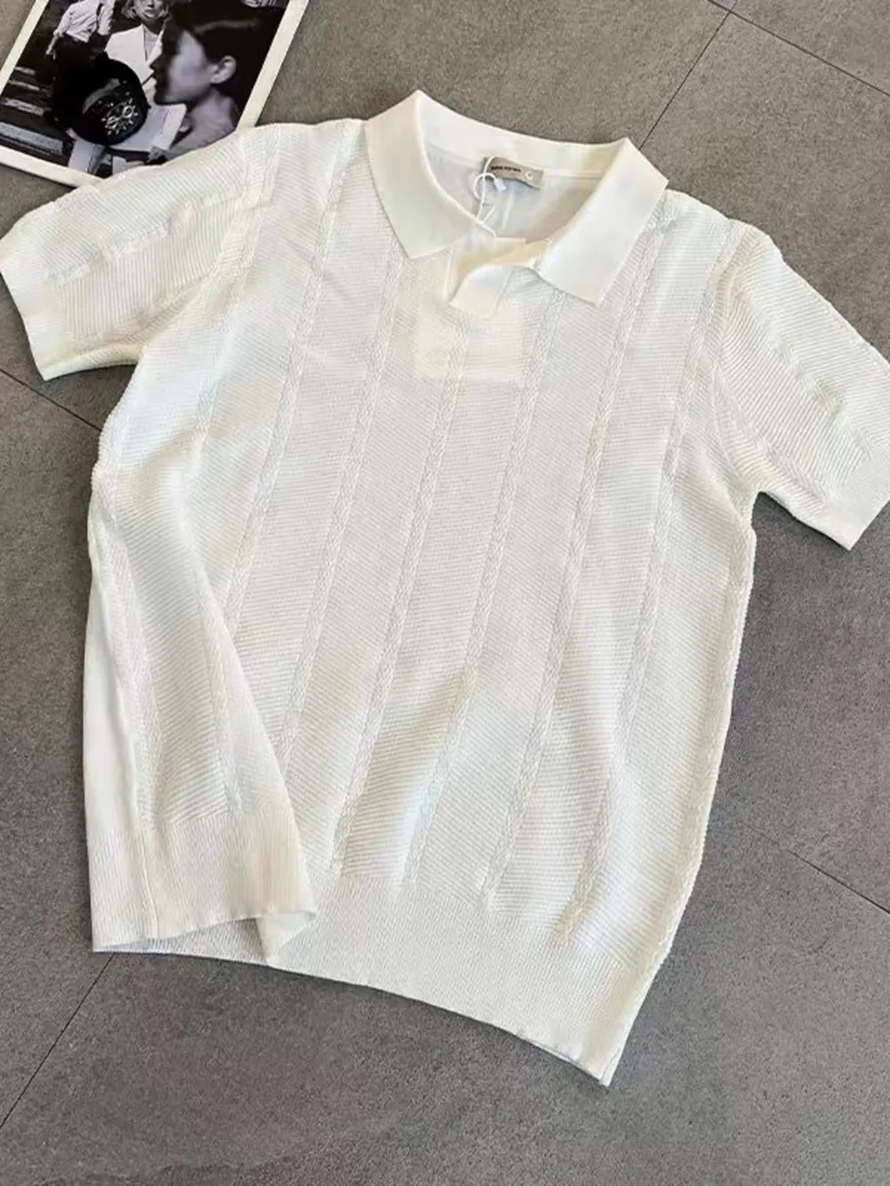 Men's Full Size Breathable Short Sleeve Polo Shirt Plus Size, image 4