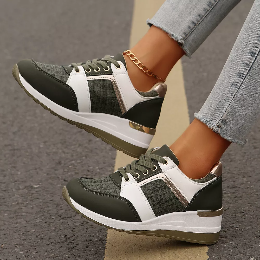Round Toe Lace Up Sneakers, image 6
