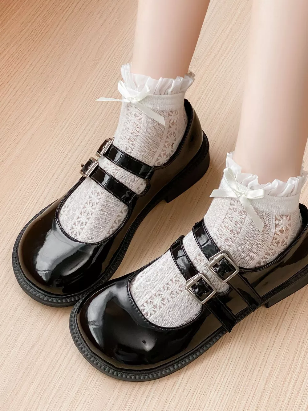 Lace Bow Socks, image 6
