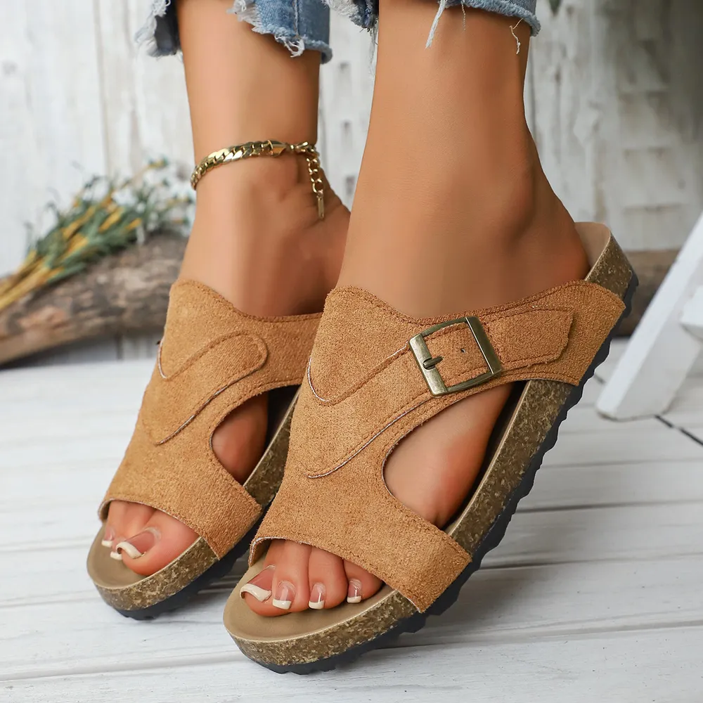 Open Toe Cutout Sandals, image 4