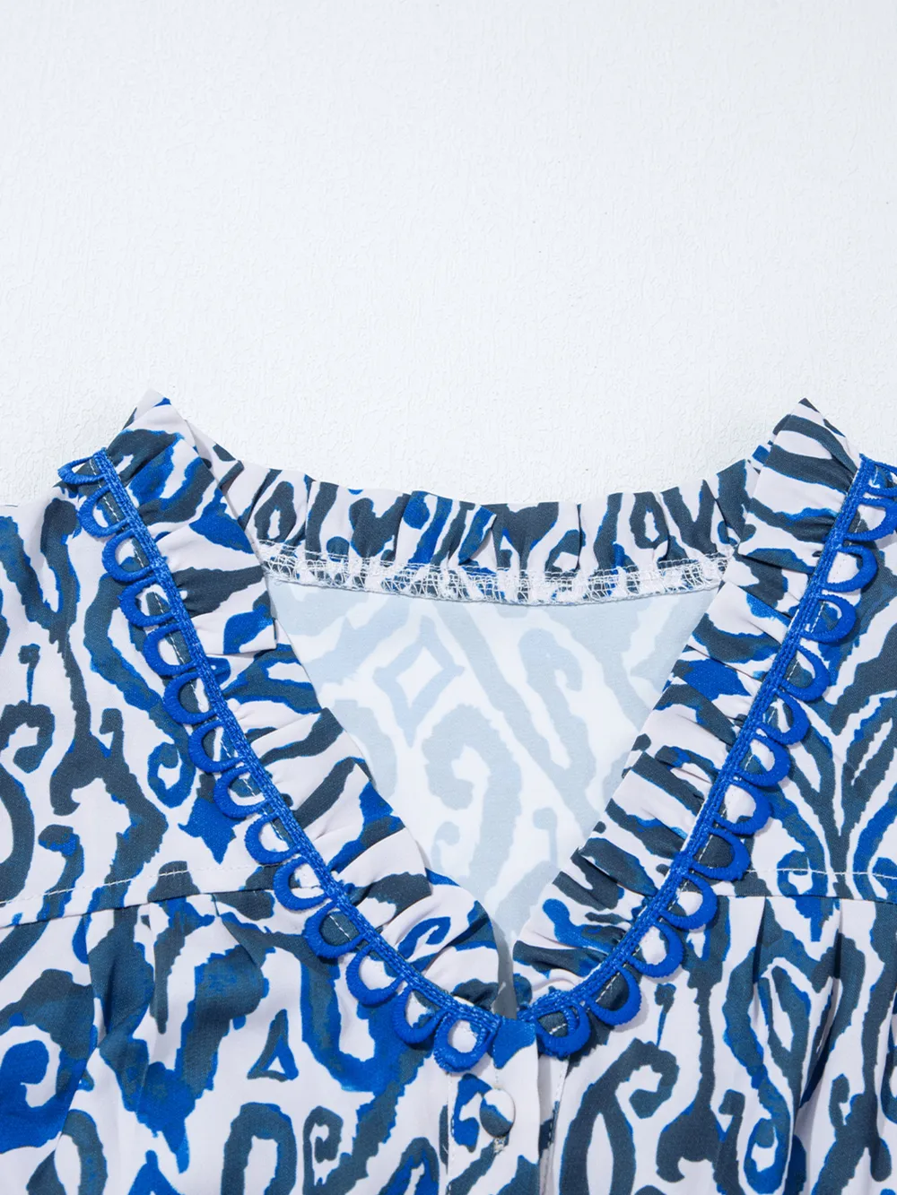 Paisley Print Long Sleeve Blouse, image 10
