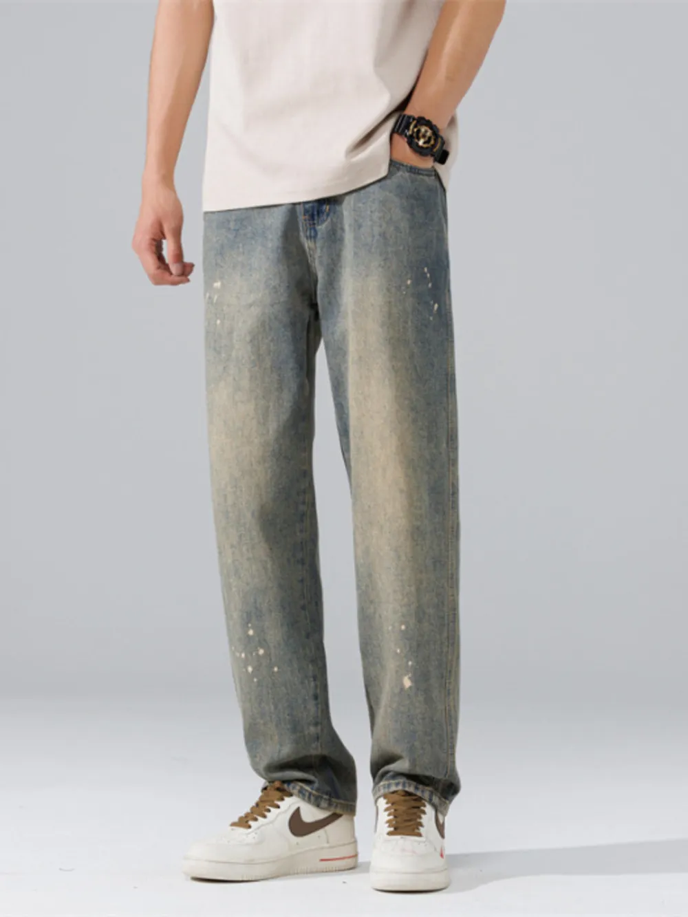 Men's Wide Leg Jeans