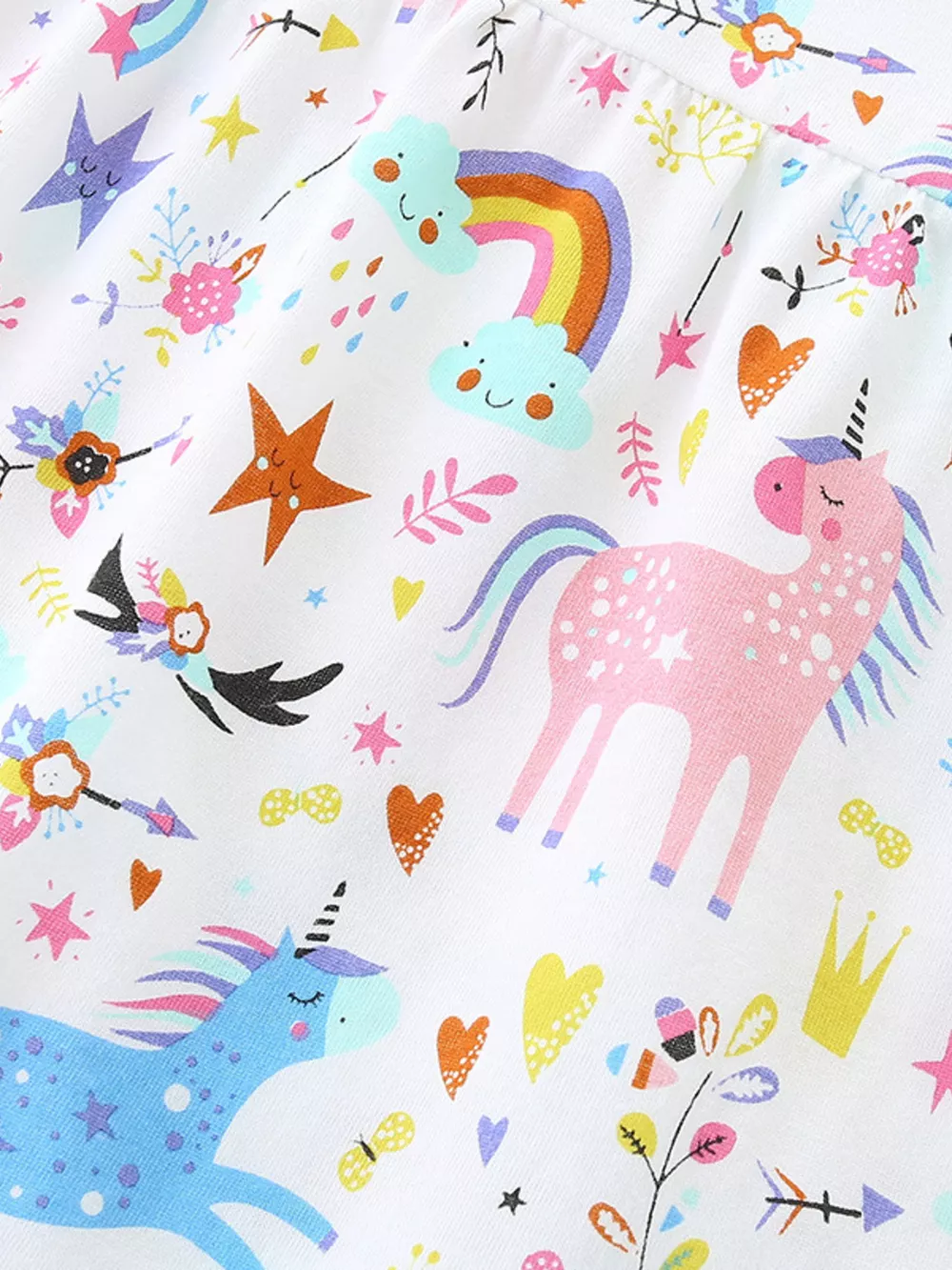 Children's Unicorn Print Short Sleeve Dress, image 3