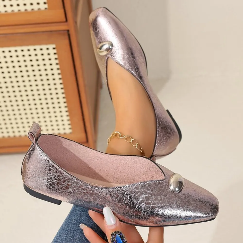 Square Toe Flats Slip-Ons, image 5