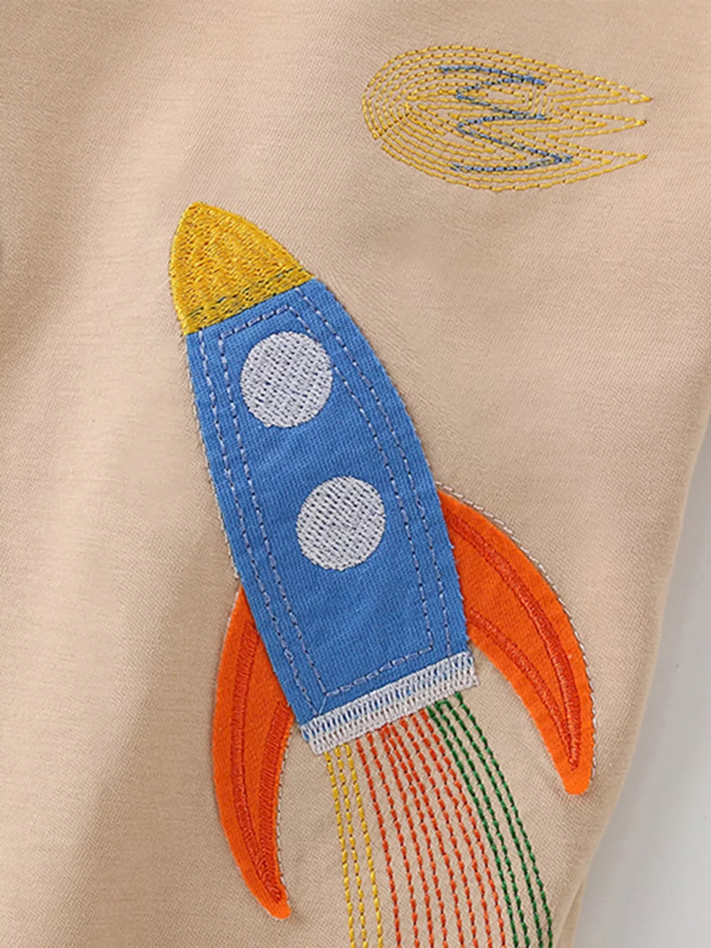 Children's Space Adventure Embroidered T-Shirt, image 3