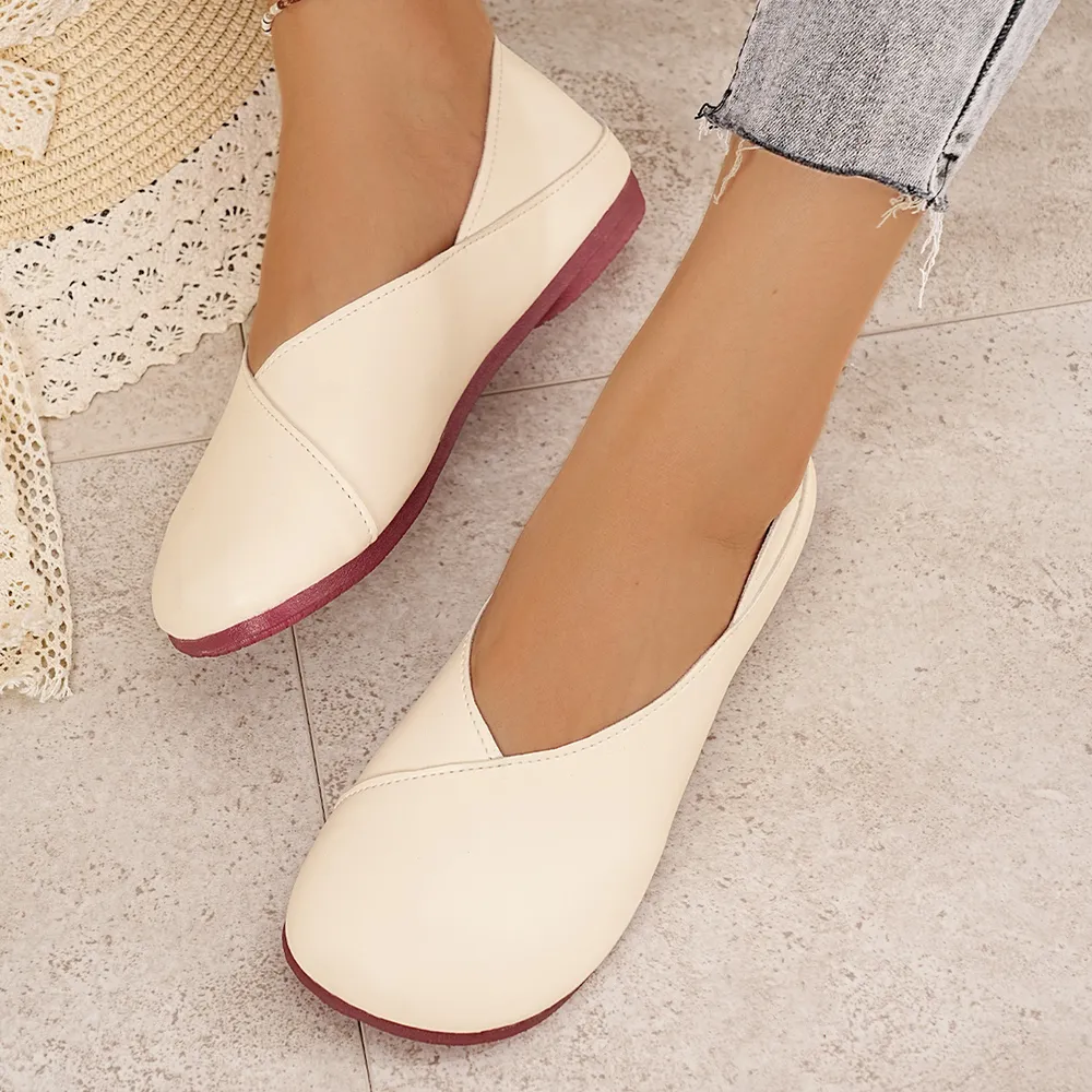 Round Toe Flats Slip-Ons, image 10