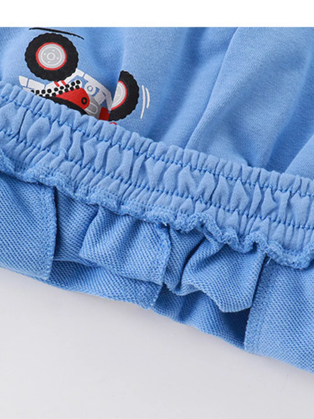 Children's Cartoon ATV Print Tee and Shorts Set, image 5