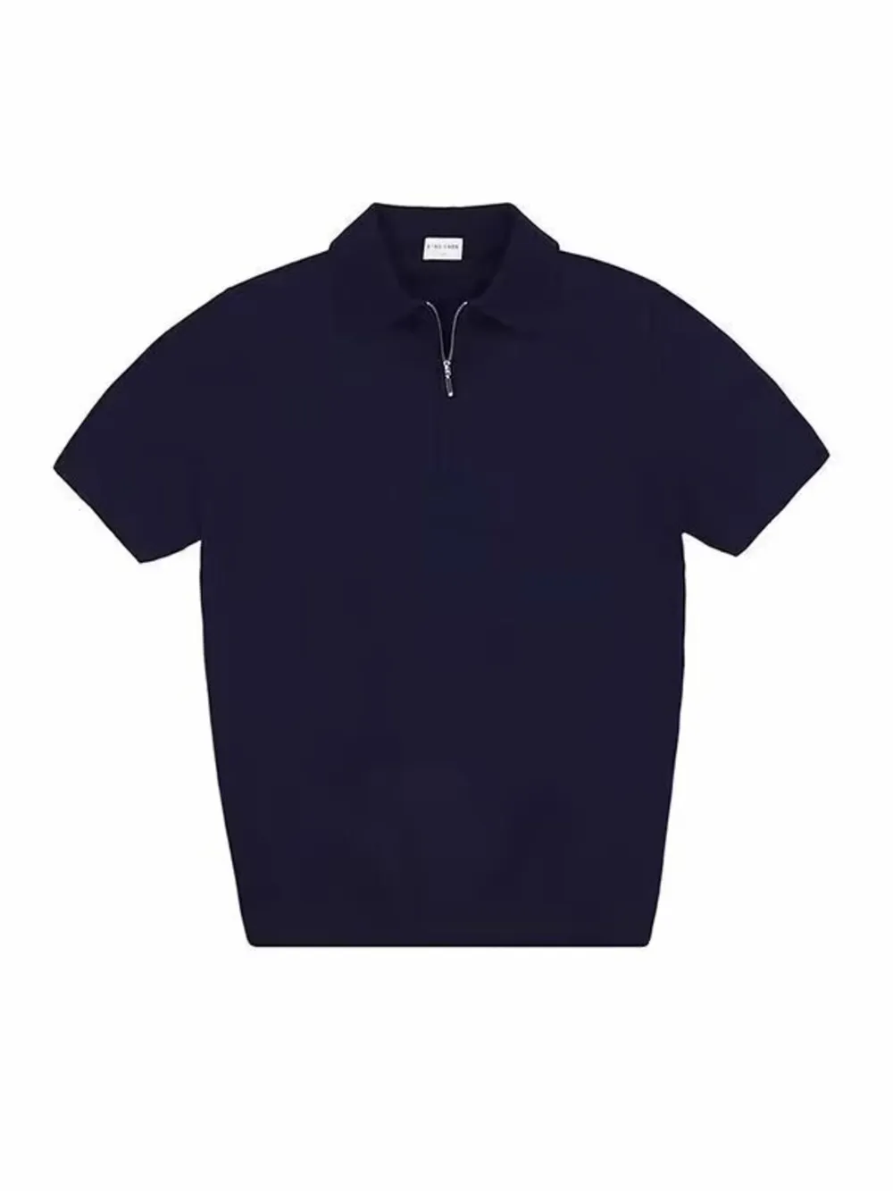 Men's Plus Size Quarter Zip Short Sleeve Polo, image 4