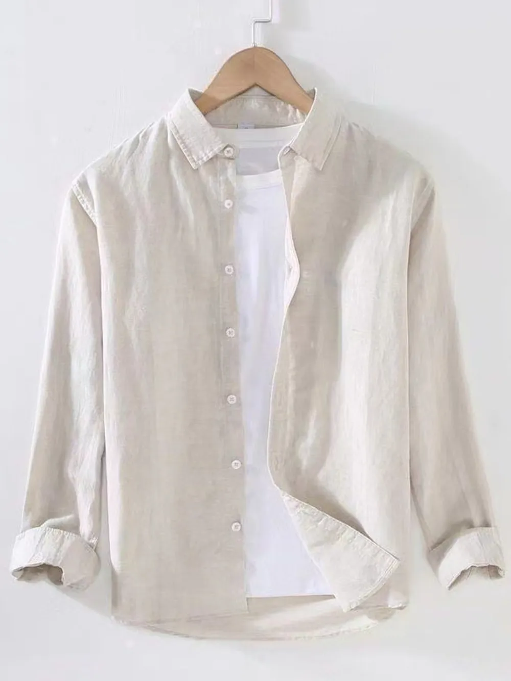 Men's Full Size Button Up Long Sleeve Shirt Plus Size