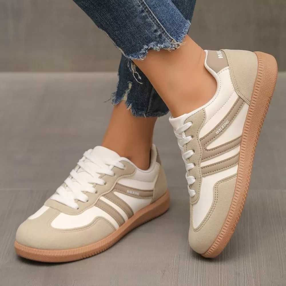 Round Toe Lace Up Sneakers, image 2
