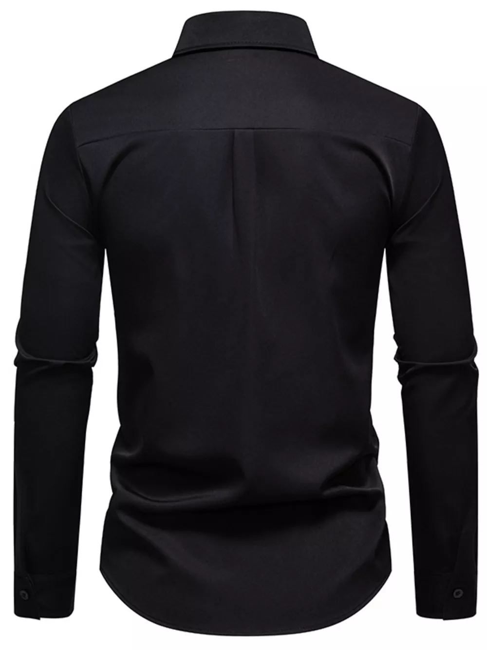 Men's Embroidered Floral Long Sleeve Shirt, image 3