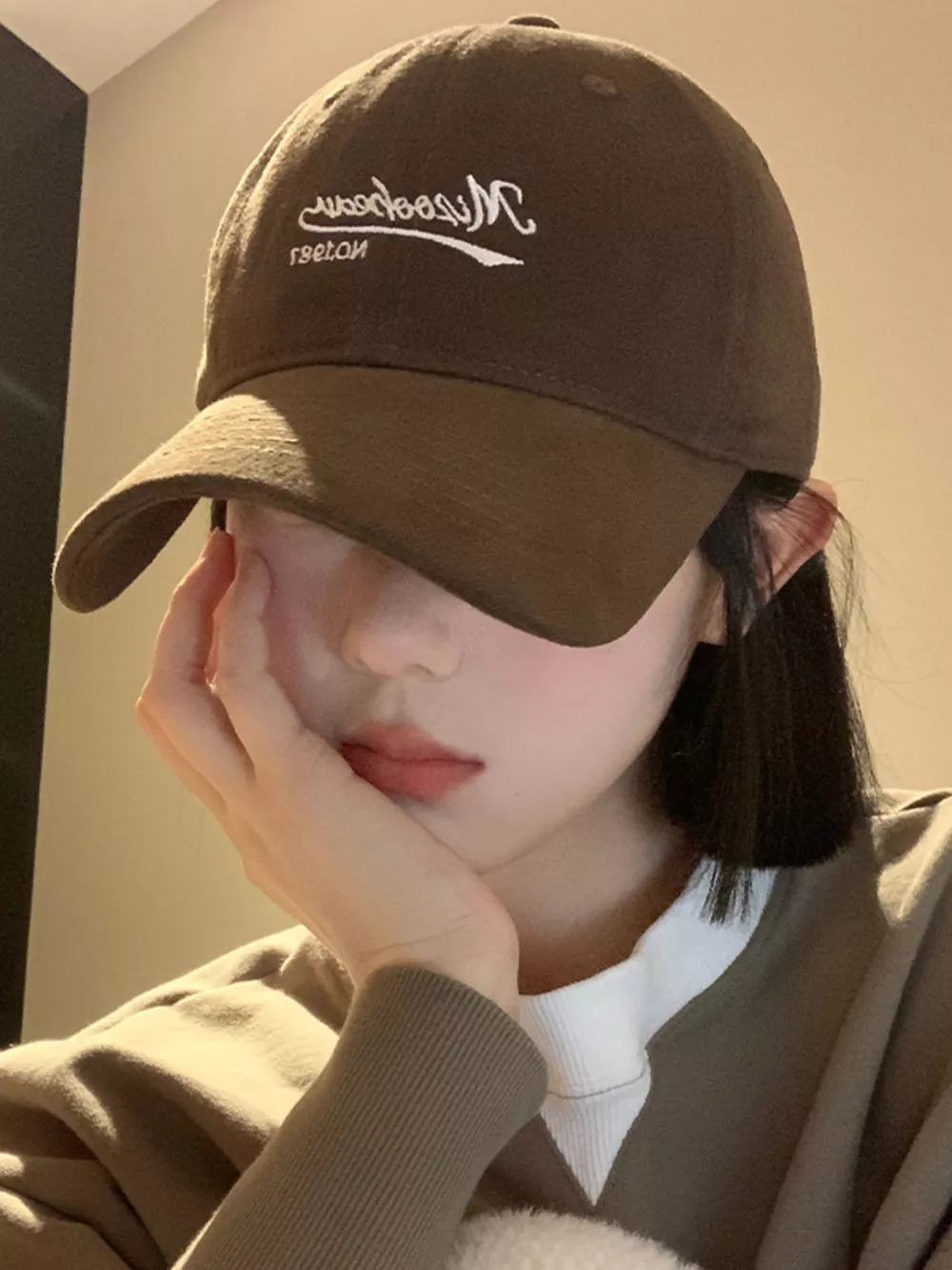 Embroidered Letter Baseball Cap, image 4